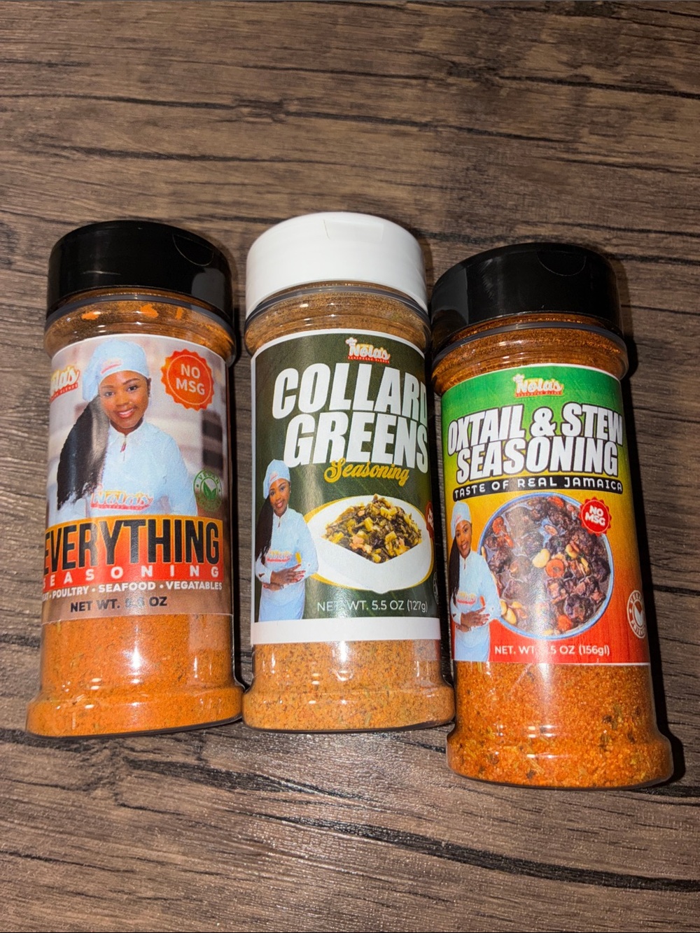 3pack Nolas Collard Greens Seasoning - Orange